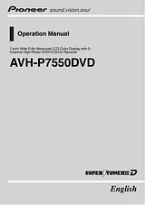 Pioneer AVH-P7550DVD User Manual