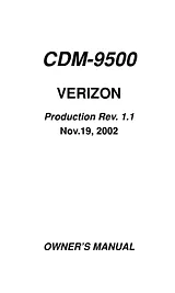 Audiovox CDM-9500 Справочник Пользователя