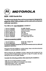 Motorola i1000 Installation Instruction