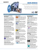 Sony DCR-DVD101 DVD Handycam DCR-DVD101 プリント