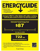 Samsung RF28HMEDBSR Energy Guide