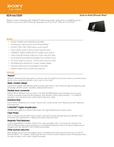 Sony RDPXA700IP Specification Guide
