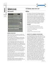 Samson MDR1248 Справочник Пользователя