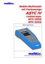 Chauvin Arnoux MTX3292 Digital-Multimeter, DMM, MTX3292 Ficha De Dados