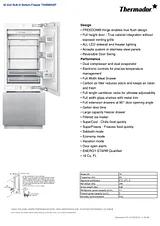 Thermador T30IB800SP Specification Sheet