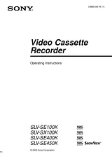 Sony SLV-SX100K Benutzerhandbuch