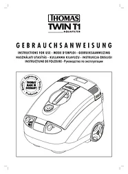 Thomas Twin T1 Aquafilter User Manual