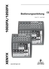 Behringer Xenyx 1002FX Mixer XENYX 1002FX Hoja De Datos