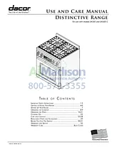 Dacor DR30DING Manual