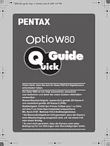 Pentax Optio W80 Guia De Configuração Rápida