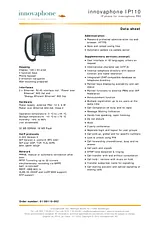 Innovaphone IP110 01-00110-002 Prospecto