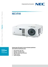 NEC VT49 50031736 Leaflet