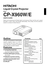 Hitachi CP-X960W Справочник Пользователя