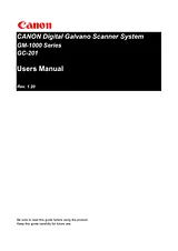 Canon GM-1000 User Manual