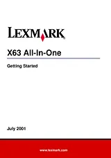 Lexmark x63 クイック設定ガイド