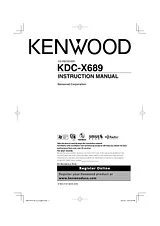 Kenwood excelon kdc-x689 ユーザーズマニュアル