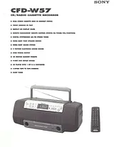 Sony CFD-W57 Guide De Spécification