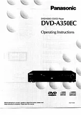 Panasonic DVDA350 Instruction Manual