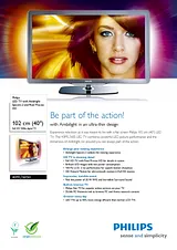 Philips LED TV 40PFL7605H 40PFL7605H/05 Folheto