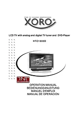 Xoro HTC1900D User Manual