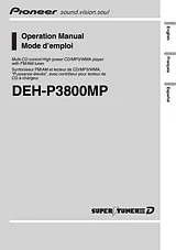 Pioneer DEH-P3800MP Betriebsanweisung