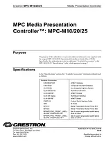 Crestron electronic MPC-M10/20/25 Prospecto