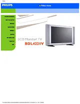 Philips BDL4221M/00 Справочник Пользователя