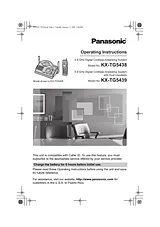 Panasonic KX-TG5439 Справочник Пользователя