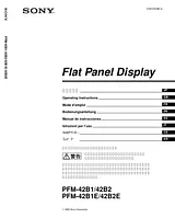 Sony PFM-42B1 Guida Al Funzionamento