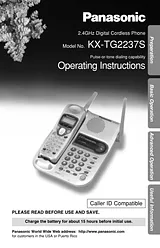 Panasonic kx-tg2237 Betriebsanweisung