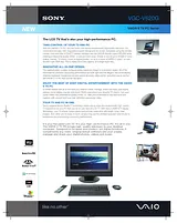 Sony VGC-V620G Specification Guide