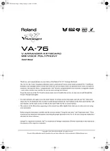 Roland VA-76 User Manual