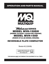 Multiquip MVH-150GH Manuel D’Utilisation