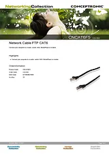 Conceptronic Network Cable FTP CAT6 C32-502 Prospecto