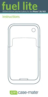 Case-mate iPhone 3G/3GS Battery Case CM010092 Benutzerhandbuch