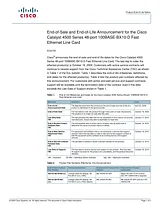 Cisco Cisco Catalyst 4506-E Switch Informationshandbuch