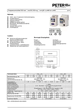Peter Electronic FUS 020/EV 0.2 kW 1-phase frequency inverter, 200 - 240 V to , 2F600.23020 2T000.23020 Fiche De Données