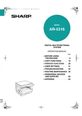 Sharp AR-5316 Справочник Пользователя