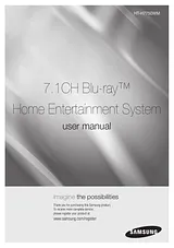 Samsung 1,330 W 7.1Ch Blu-ray Home Entertainment System H7750 用户手册
