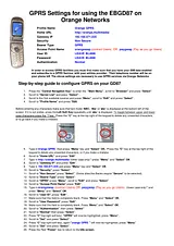 Panasonic EBGD87 Manual