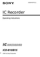Sony ICD-B15 매뉴얼