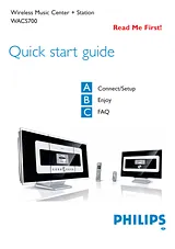 Philips Streamium Wireless Music Center WAC700 Quick Setup Guide