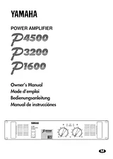 Yamaha P1600 User Manual
