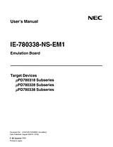 NEC uPD780328 Subseries Manual Do Utilizador