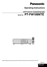 Panasonic PT-FW100NTE Manual Do Utilizador