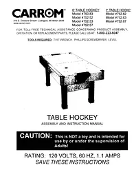 carrom table hockey Manuel D’Utilisation
