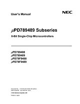 NEC PD78F9489 사용자 설명서