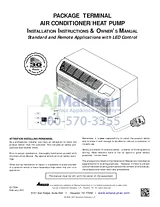 Amana PTH073G35CXXX Installation Instruction