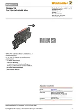 Weidmueller TOP 120VAC/48VDC OPTOCOUPLER 0.5A 8951080000 Техническая Спецификация
