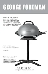 George Foreman Indoor/Outdoor Electric Grill Gebrauchsanleitung